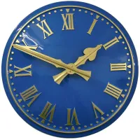 Liverpool Outdoor Clock Service blue dial